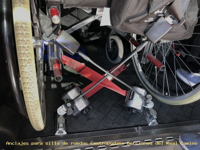 Sujección de silla de ruedas Castropodame Bercianos del Real Camino